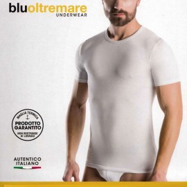 4 T-shirt uomo Oltremare manica corta in Termo cotone felpato elasticizzato
