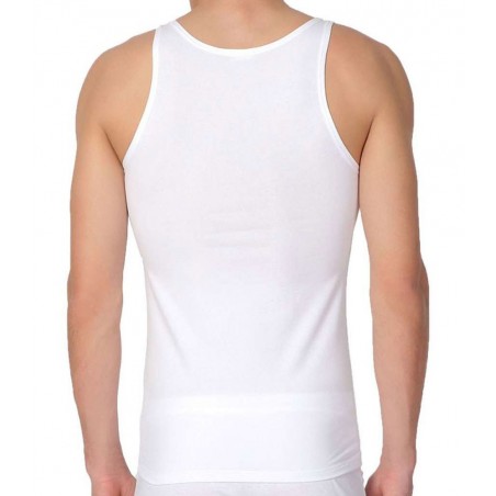 3 Canotte uomo Liabel a spalla larga in cotone elasticizzato aderenti