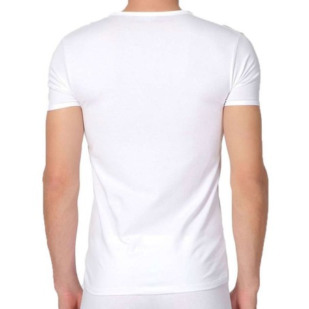 3 T-shirt uomo Liabel manica corta a girocollo in cotone elasticizzato aderenti