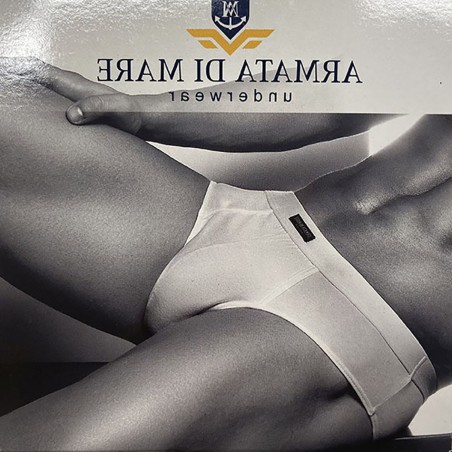 3 Slip uomo Armata di Mare in cotone elasticizzato con elastico interno e logo