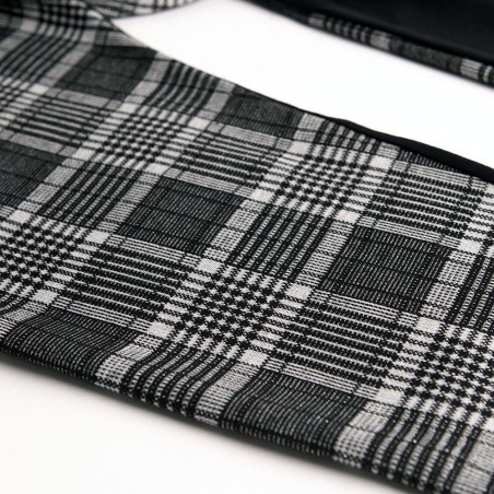 Leggings donna Jadea a fantasia Tartan lamé e cotone elasticizzato dietro