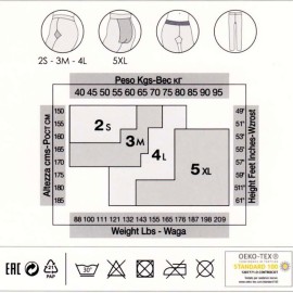 Collant donna Pezzini coprente 300 den 3D in caldo cotone con tassello 2