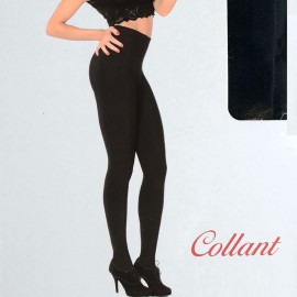 Collant donna Pezzini coprente 300 den 3D in caldo cotone con tassello 2