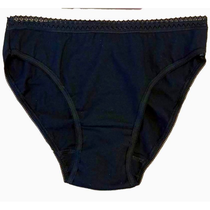 3 Slip donna Elleci igienico in cotone elasticizzato sgambato con elastico esterno