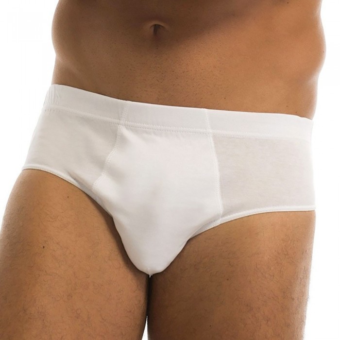 3 Slip uomo Garda midi in filo scozia liscio, elastico interno