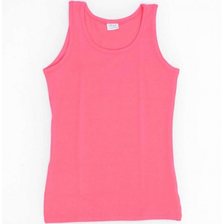 3 Canottiere bambina Ellepi a spalla larga in cotone elasticizzato aderente