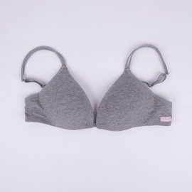 Reggiseno donna GMV in cotone senza ferretto con imbottitura preformata 2