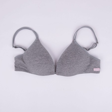 Reggiseno donna GMV in cotone senza ferretto con imbottitura preformata