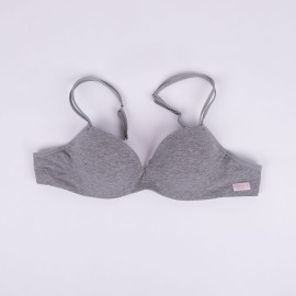 Reggiseno donna GMV a balconcino in cotone con ferretto ed imbottitura 2