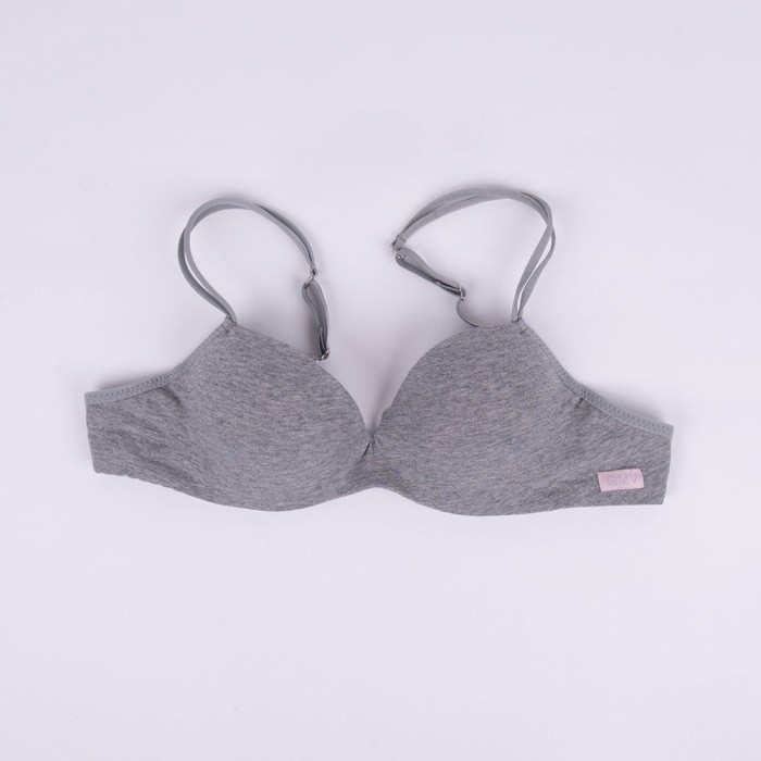 Reggiseno donna GMV a balconcino in cotone con ferretto ed imbottitura