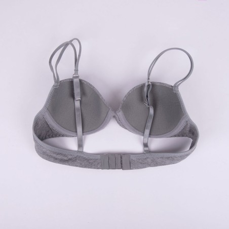Reggiseno donna GMV a balconcino in cotone con ferretto ed imbottitura