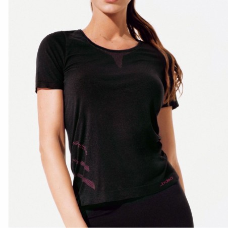 Maglia donna Jadea manica corta senza cuciture in micro tecnico Fitness