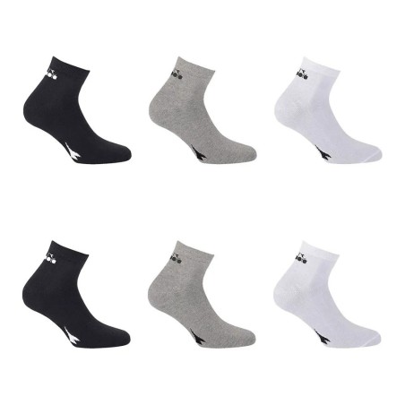 3 Paia di calze uomo Diadora Quarter corte in cotone elasticizzato