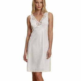 Sottoveste donna Andra Lingerie spalla larga con inserti pizzo