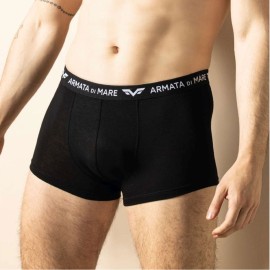3 Boxer da uomo Armata di Mare in bamboo elasticizzato con elastico esterno loggato
