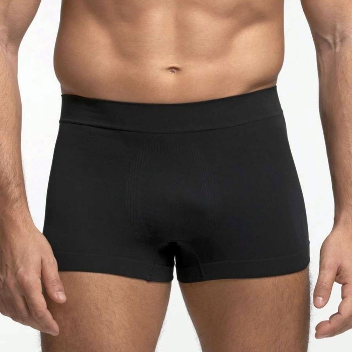 6 Boxer uomo Pompea in microfibra a coste senza cuciture