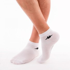 3 Calzini uomo Kappa bassi in cotone elastico con logo ricamato