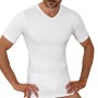 T-shirt uomo Club88 manica corta con scollo a V in caldo cotone felpato