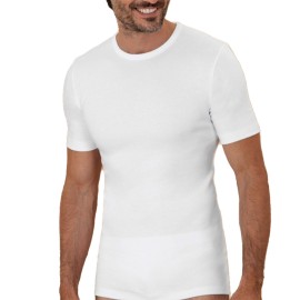 T-shirt uomo Club88 manica corta a girocollo in caldo cotone felpato