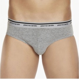 4 Slip uomo Pierre Cardin midi a vita bassa con elastico loggato 2