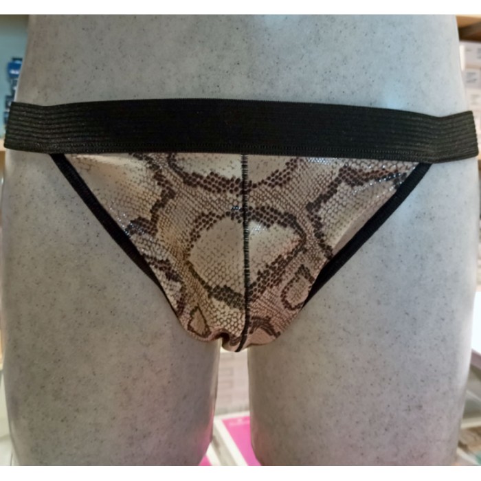 Slip uomo Axiom a perizoma con Pitonato frontale e cotone con elastico esterno