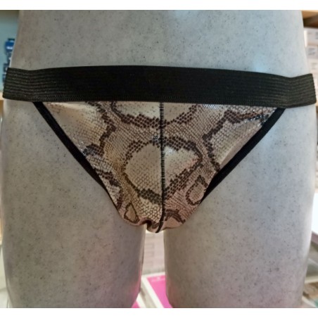 Slip uomo Axiom a perizoma con Pitonato frontale e cotone con elastico esterno