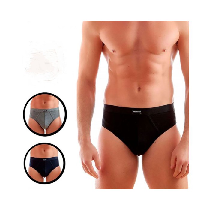 6 Slip da uomo Coveri in cotone elasticizzato con elastico interno e logo