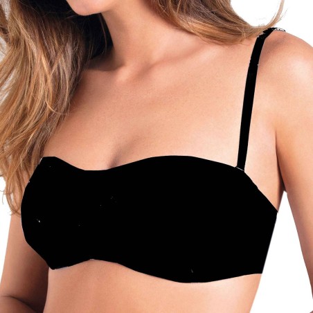 Fascia donna Cotonella in microfibra con coppe imbottite senza ferretto