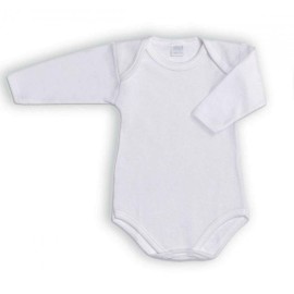Body neonato bambino Ellepi manica lunga americano in lana e cotone