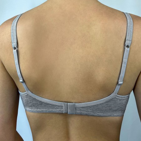Reggiseno donna Gios in cotone senza ferretto con tessuto doppiato nelle coppe