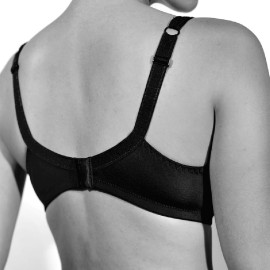 Reggiseno donna Gios senza ferretto in microfibra e pizzo con spalline imbottite 2