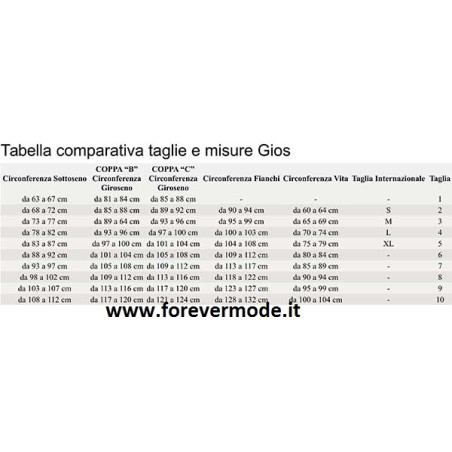 Body donna Gios in microfibra senza ferretto con coppe preformate senza cuciture