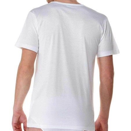 T-Shirt uomo Fragi a manica corta in cotone mercerizzato con scollo a V