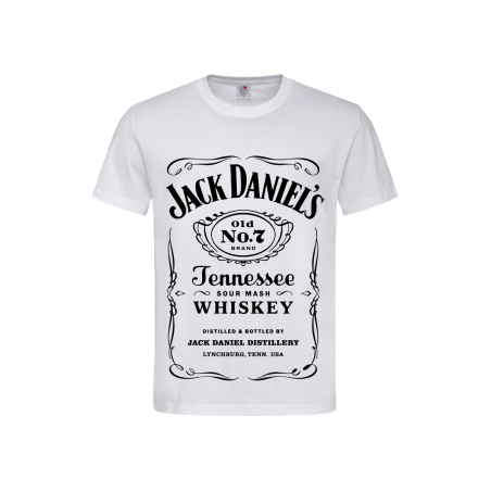T-shirt uomo Jack Daniel's manica corta a girocollo in cotone con stampa logo