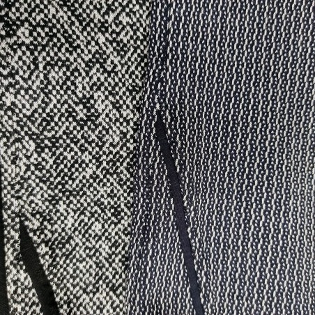 Leggings donna Jadea vita alta con taglio tasca in jacquard elasticizzato