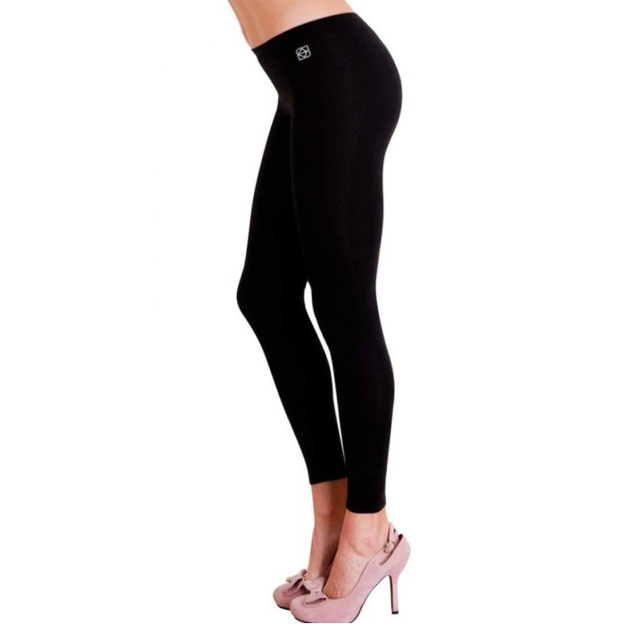 Leggings Cotonella in cotone bi-elastico garzato con elastico basso coperto in vita