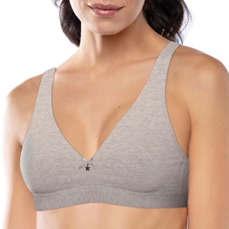 Reggiseno donna SieLei a triangolo senza ferretto non imbottito in cotone biologico Reggiseno donna SieLei a triangolo senza ferretto non imbottito in cotone biologico