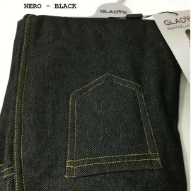 Leggings donna Gladys effetto jeans estivo in viscosa con tasche 2
