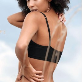 Brassiere donna Cotonella in cotone organico con spalline regolabili 2