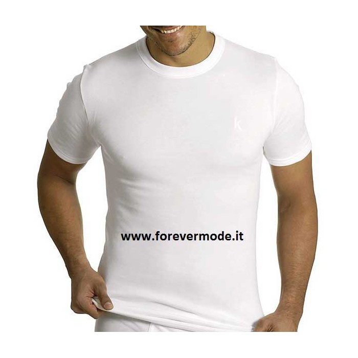 T-Shirt uomo Axiom manica corta a girocollo in cotone caldo felpato invernale