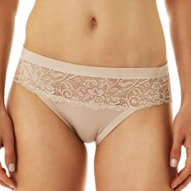 Slip donna Tramonte in micro modal con inserto in pizzo che prosegue dietro