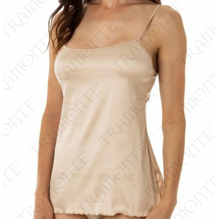 Canottiera Top donna Tramonte a spalla stretta in raso elasticizzato