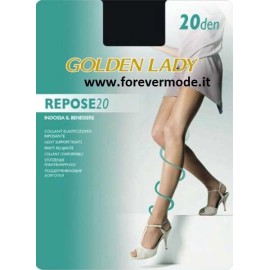 5 Collant donna Golden Lady Repose 20 elasticizzato velato