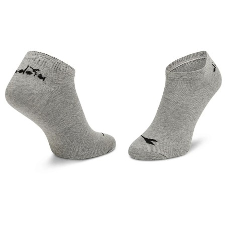 3 Paia Calze uomo Diadora corte in cotone elasticizzato con logo ricamato