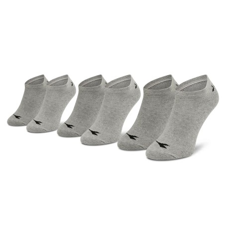 3 Paia Calze uomo Diadora corte in cotone elasticizzato con logo ricamato