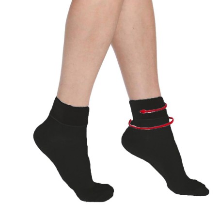 12 Paia Calze donna Meritex Sanitarie corte in cotone con elastico smollato