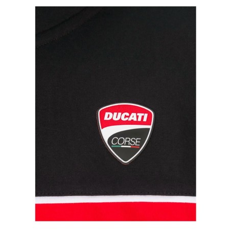Felpa uomo Ducati Corse Ufficiale aperta cerniera, tasche e cappuccio