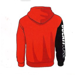 Felpa uomo Ducati Corse Ufficiale aperta cerniera con tasche e cappuccio 2