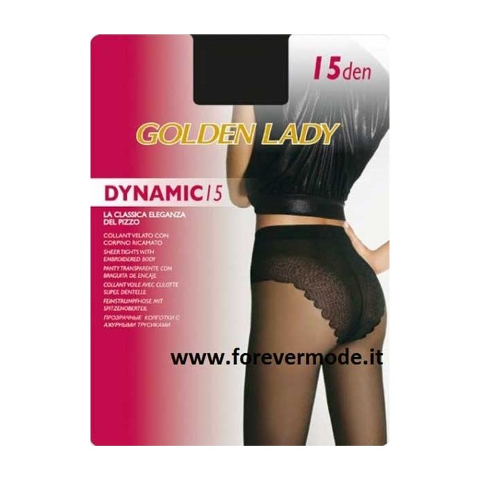 Collant donna Golden Lady Dinamic15 velatissimo corpino sgambato