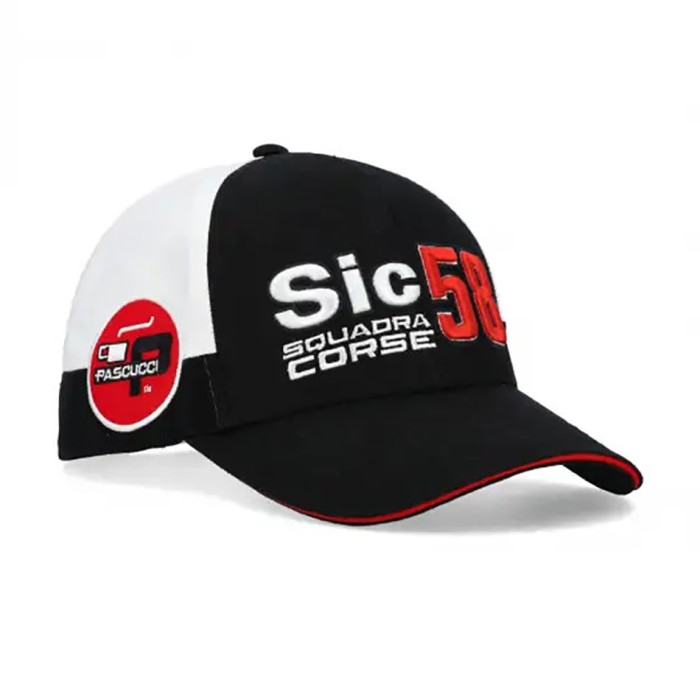 Cappellino Cappello SIC58 Ufficiale squadra unisex nero bianco